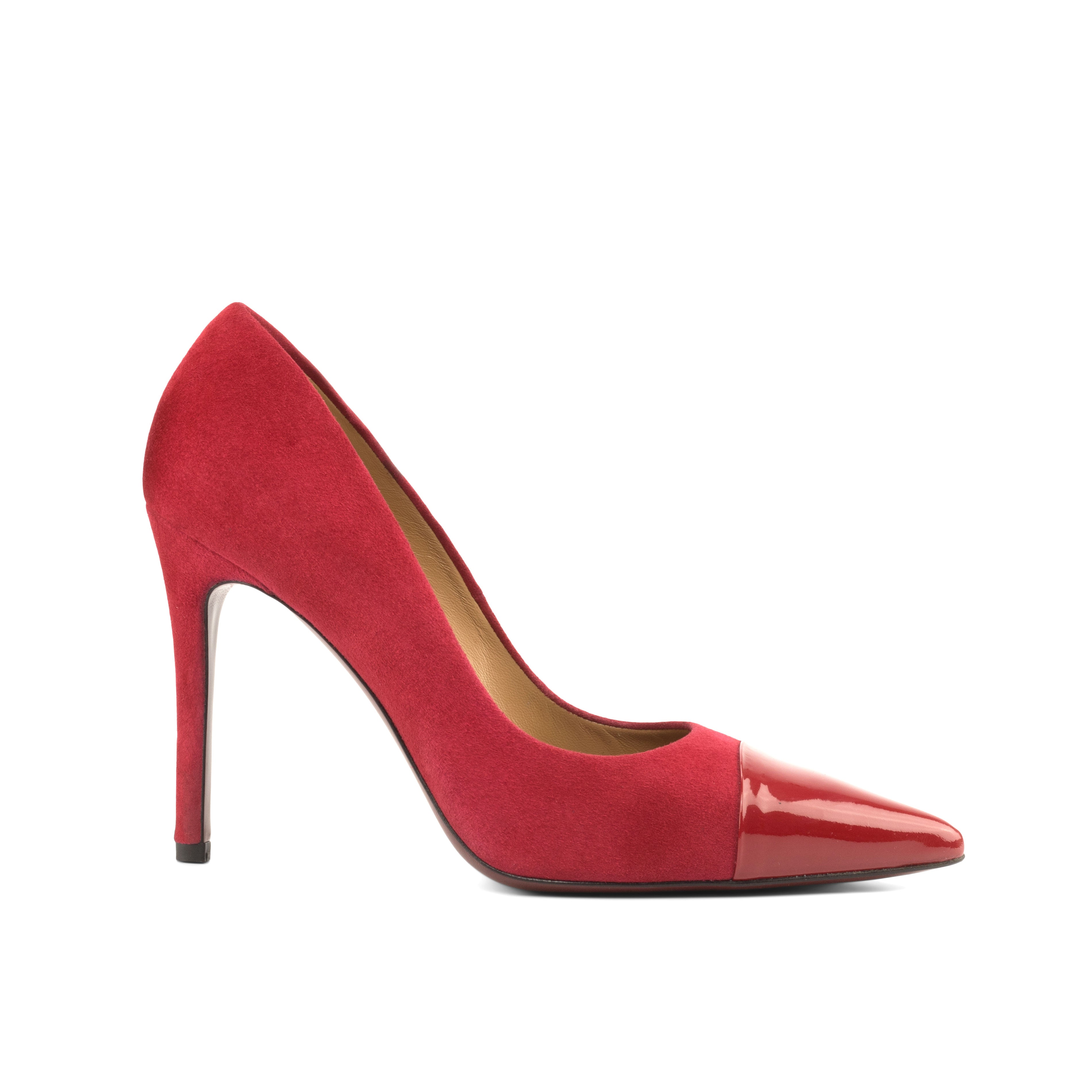 AN Stiletto Red Suede, Deep Red (4