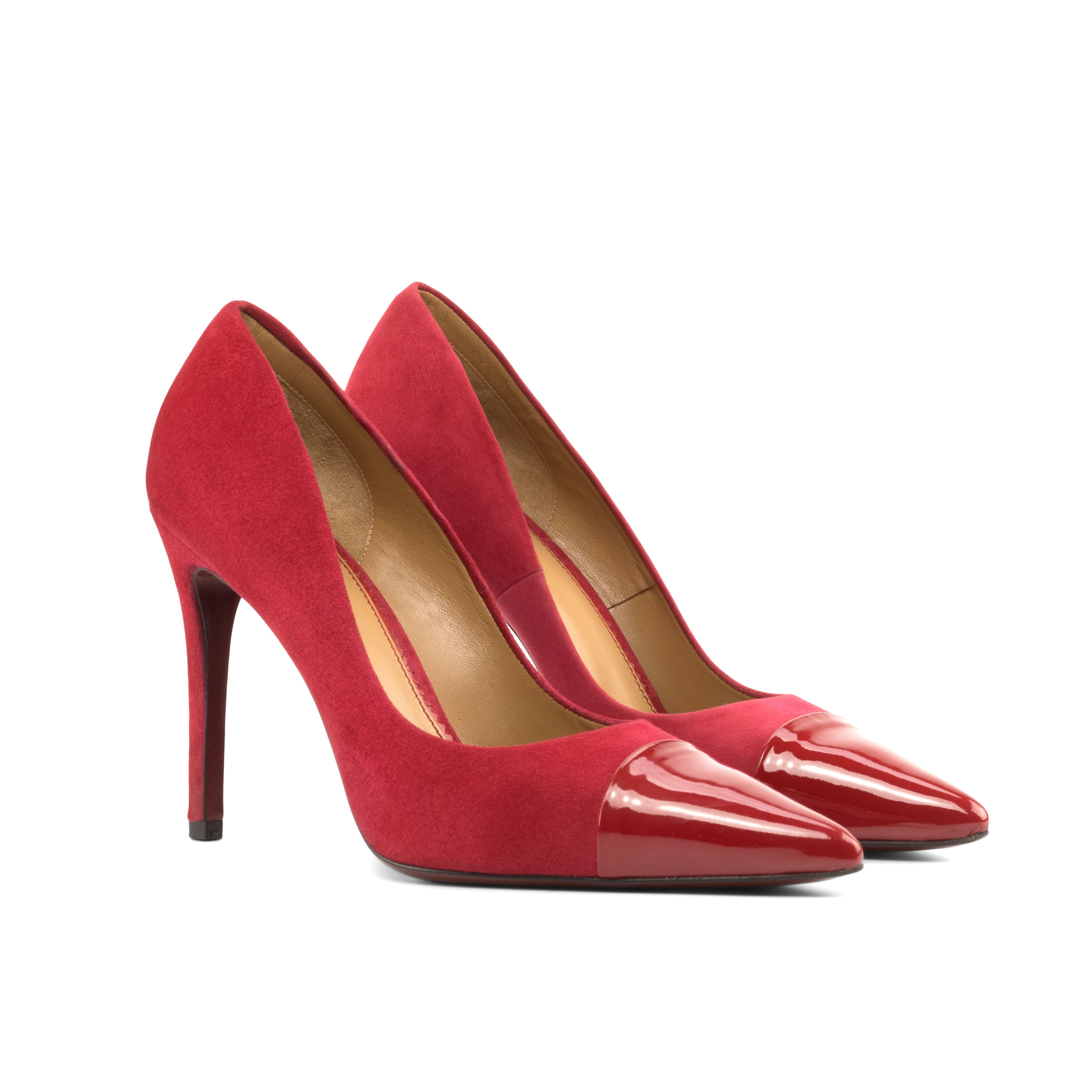 AN Stiletto Red Suede, Deep Red (4