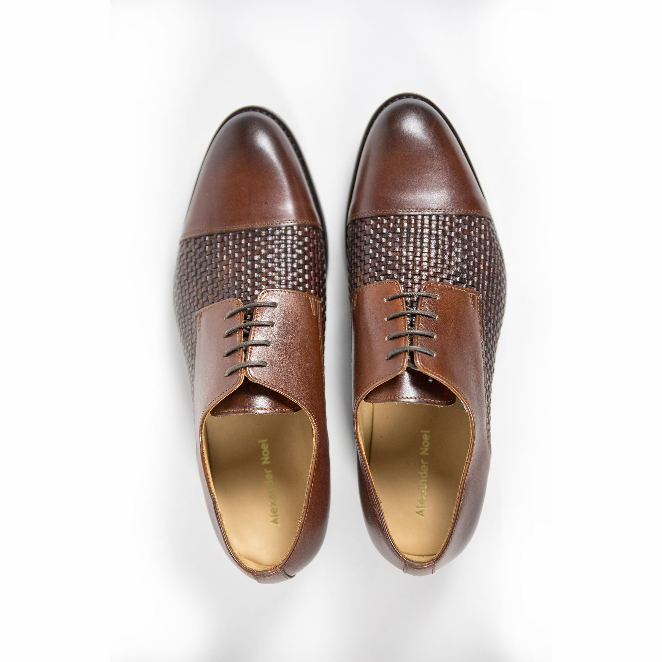 AN Woven Oxford Shoes (Brown) Sample Studio Shoes