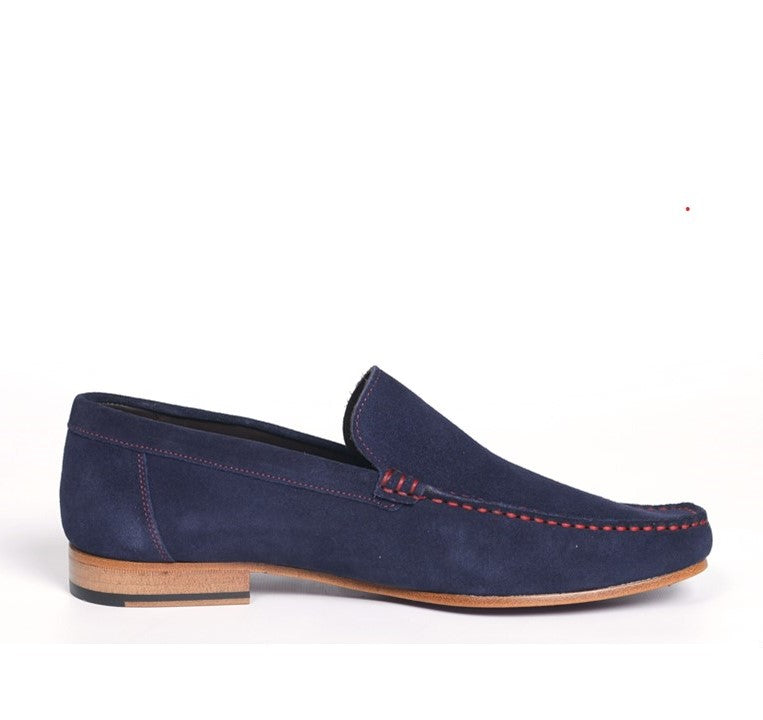 AN Moccasin Loafer (Blue Suede) Sample Studio Shoes