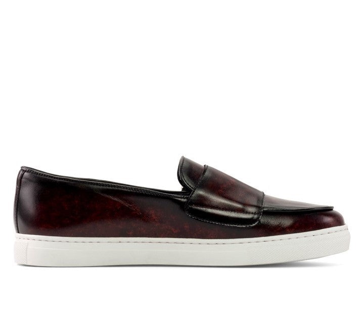 The Sunday Best Street Sneaker (Burgundy/White Rubber Sole)