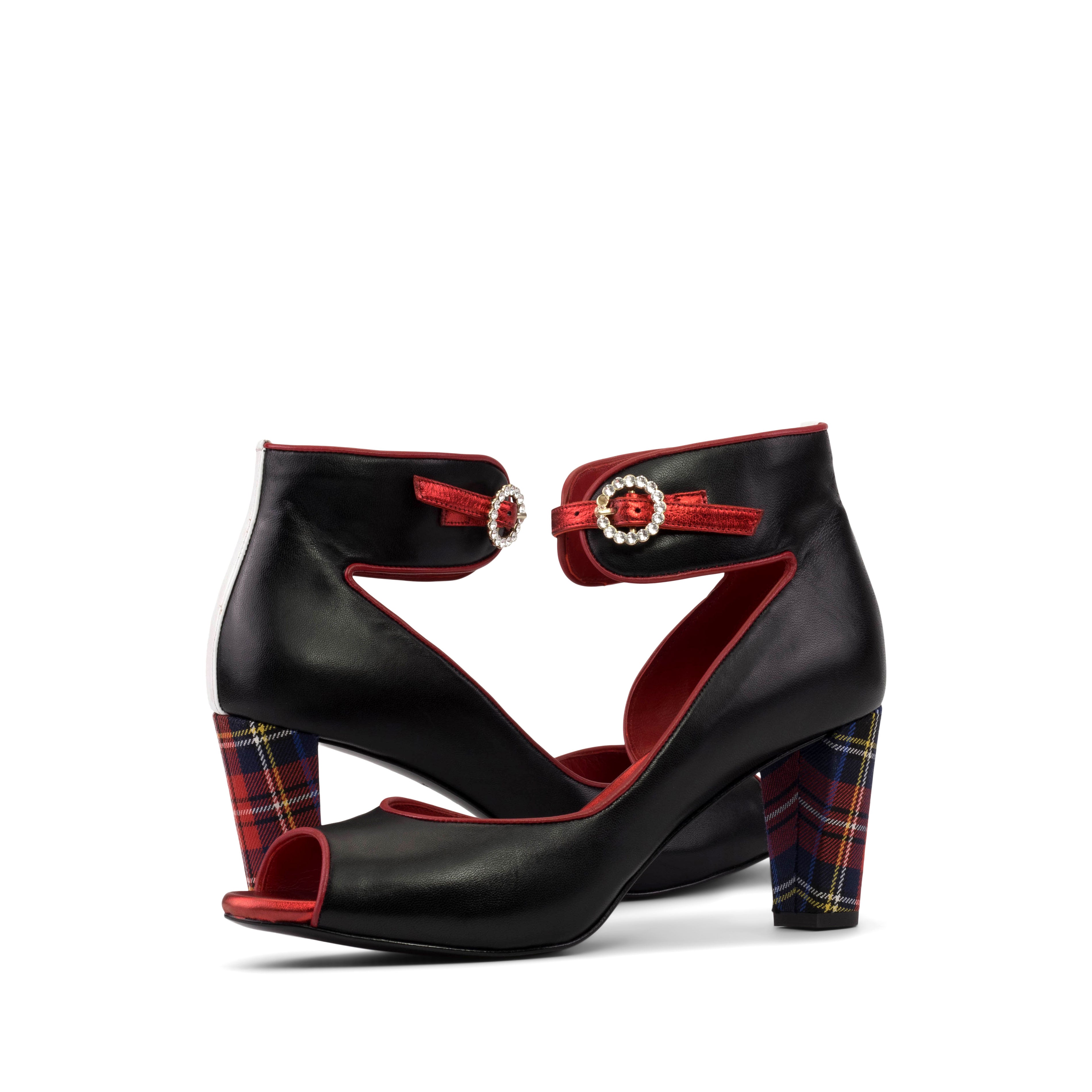 Eivissa (Black with Plaid)