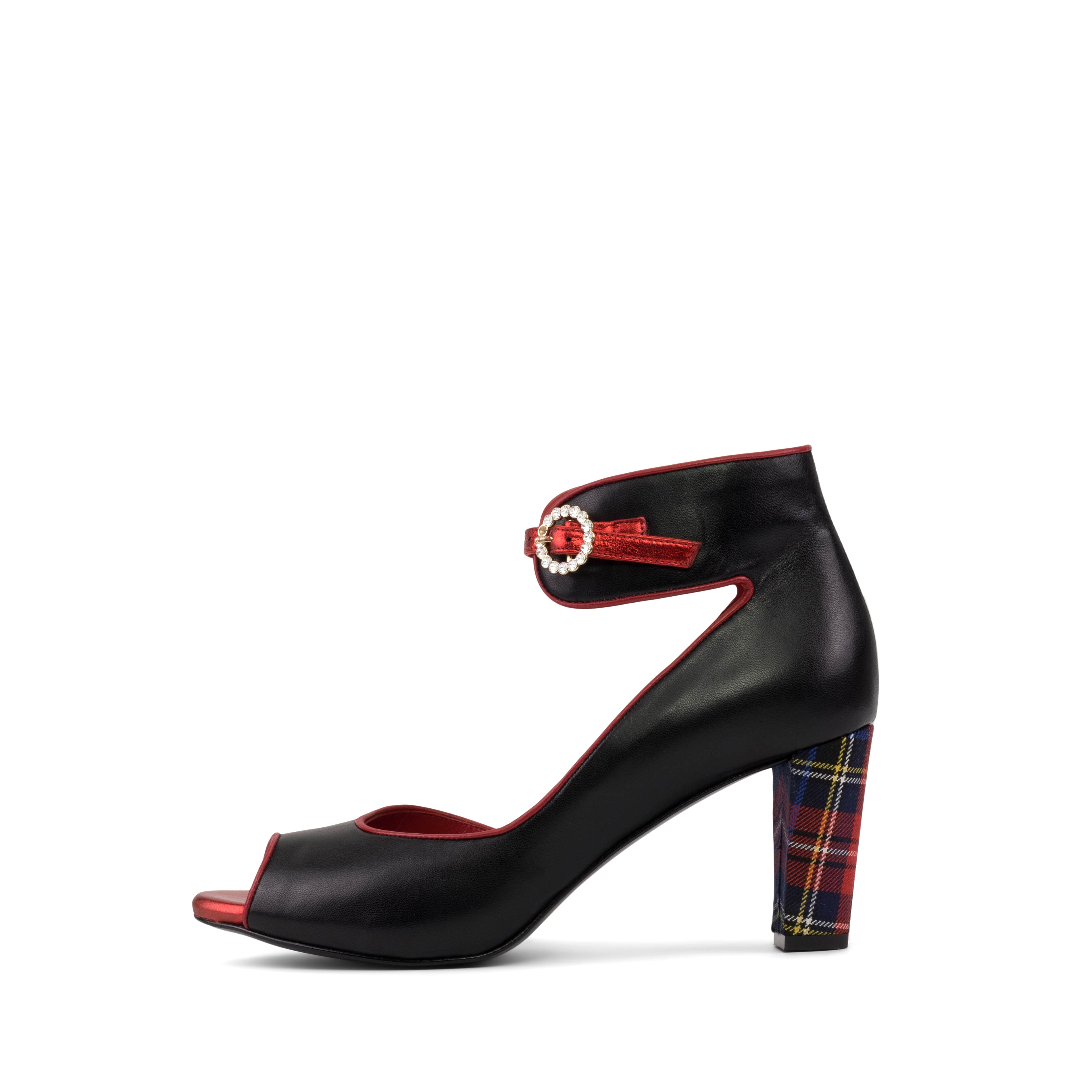 Eivissa (Black with Plaid)